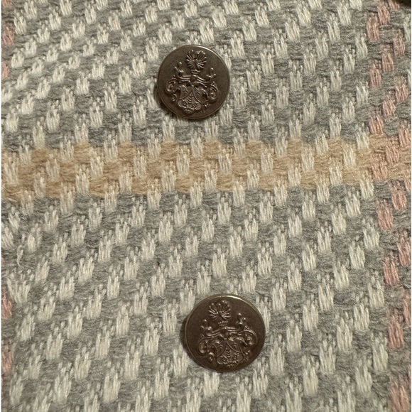 TRISTAN FITTED BLAZER WITH FLAP POCKETS SIZE P/S tweed academia preppy C2 - Picture 6 of 12